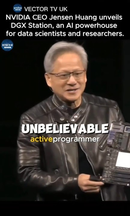 NVIDIA CEO Jensen Huang unveils DGX Station, an Al powerhouse for data scientists and researchers. - YouTube