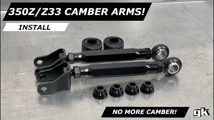 Gktech 350z V35 G35 Rear Camber Arms - Install