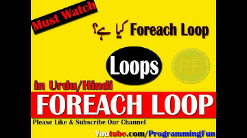 C#-Loops  Foreach Loops in C# Part 5 By Farooq Ahmed programming fun