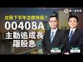 台股下半年怎麼佈局？00408A主動追成長躍股息