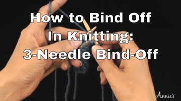 How to Bind Off in Knitting | 3-Needle Bind-Off | An Annie’s Tutorial