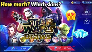 MLBB STAR WARS DRAW!🔥HOW MUCH?!🤯50 Spins, 4 LIMITED EPIC SKINS!!!🔥