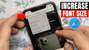 How to Increase Font Size on Safari in iPhone iOS 13
