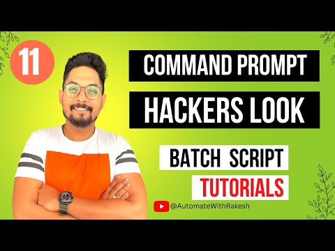 Command Prompt Batch Script Cool Tricks