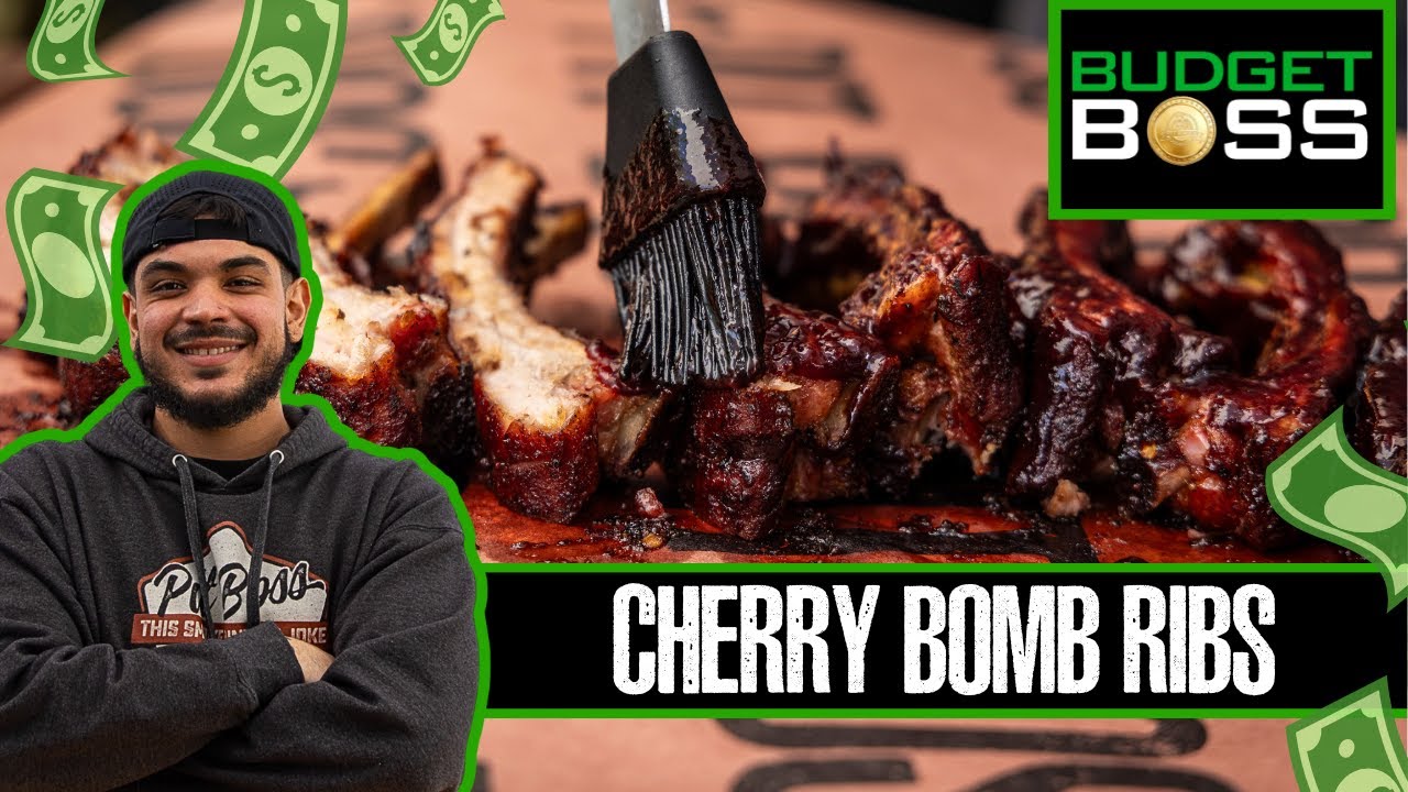 Cherry Bomb Ribs on the Pit Boss Pellet Smoker
