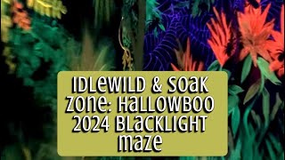 (NO SOUND) Idlewild Hallowboo 2024 Jumpin’ Jungle Blacklight Maze