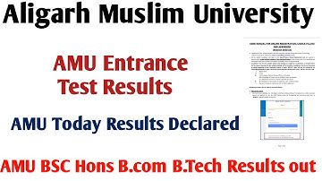 AMU Entrance result 2023-24! AMU 11th BA BSc Bcom Btech ballb result 2023 ! AMU Entrance Test