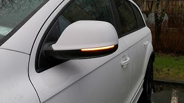 2pcs/lot Dynamic running water Blinker Indicator Rearview Mirror Turn Light for AUDI Q5 - Q7