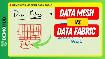 Demohub Tips // Data Fabric vs Data Mesh: Differences Explained Full Lecture (1hr) | www.demohub.dev