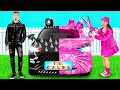 ピンクの車と黒い車のチャレンジ | 面白いチャレンジ TeenChallenge