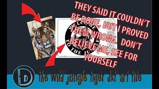 Free DXF Art File - DXF Spotlight  - The Wild Jungle Tiger