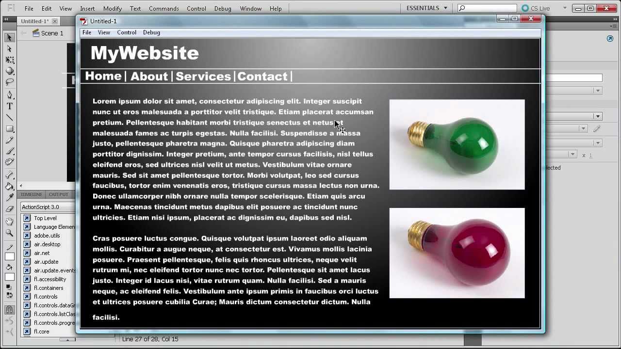 How To Build A Basic Flash Website
