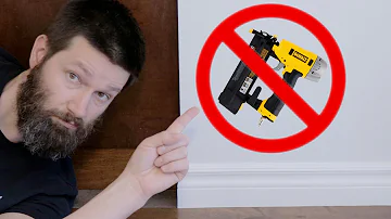 Can you use adhesive to install baseboards?
