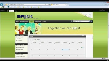 eLeave application on SharePoint 2010 Part 2 - Off In Lieu.mp4