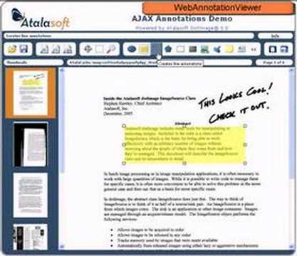 Atalasoft AJAX Annotation Application Demo