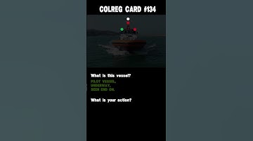 #134 Colreg card. Ship