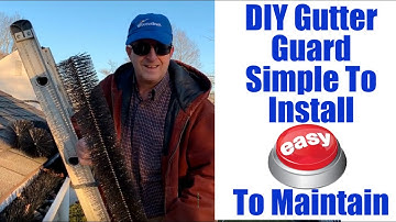 GutterBrush DIY Gutter Guard- Simple to Install, Simple to Maintain