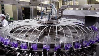 Процесс изготовления щелочной воды. Фабрика автоматического производства бутилированной воды в Корее