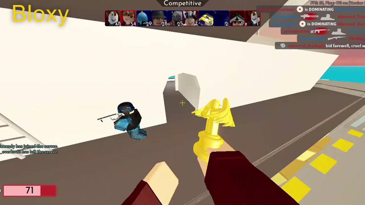 All Golden Knives in Arsenal (Roblox Arsenal) YouTube