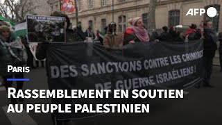 Paris: Manifestation pour un cessez-le-feu et en soutien au peuple palestinien | AFP