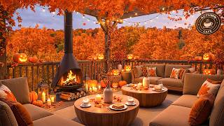 Smooth Autumn Jazz Music 🍂 Cozy Autumn Fireplace Ambience 🍁 Soft Jazz Instrumental for Relax, Focus screenshot 5