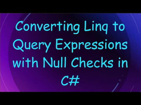 Converting Linq to