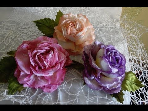 Цветы из ткани. Мои работы