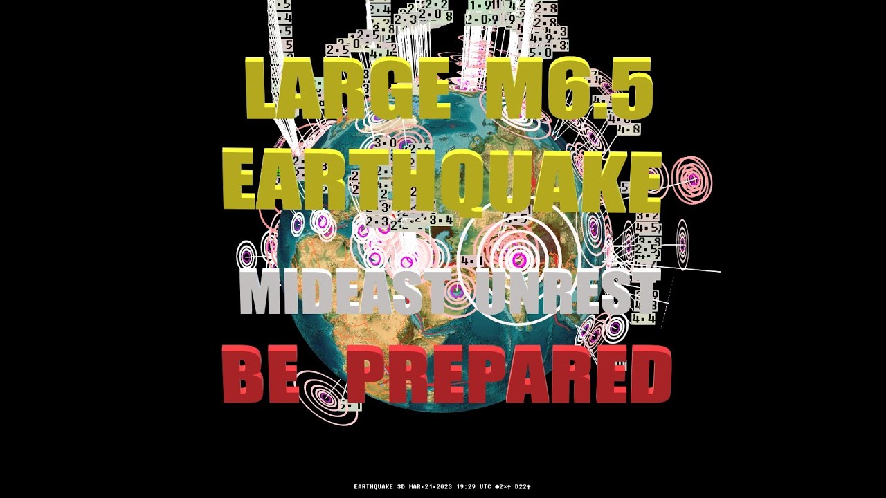 3/21/2023 -- Large M6.5 Earthquake in Afghanistan -- Romania, Europe moving -- New Madrid mound hit