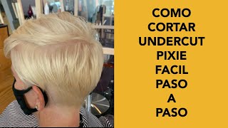 Como Cortar Undercut Cabello Corto Paso a Paso