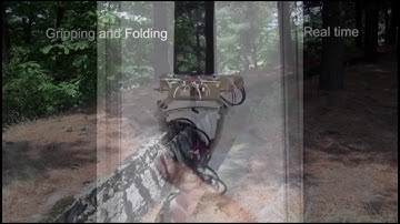 An origami-inspired, self-locking robotic arm that can be folded flat