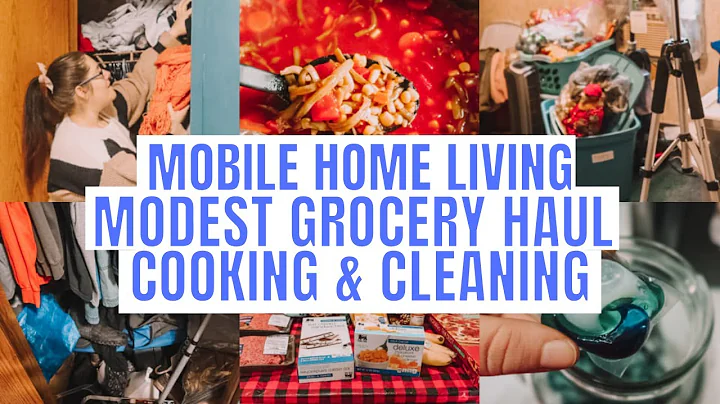 SINGLE WIDE MOBILE HOME COOK AND CLEAN WITH ME MOD...