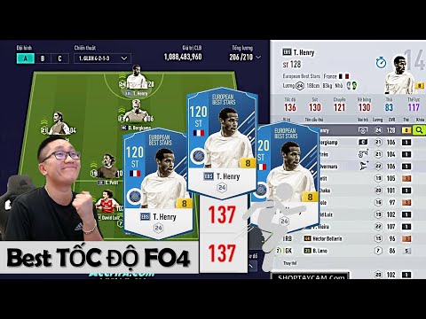 Cầu Thủ Chạy Nhanh Nhất FO4: "ĐỨA CON THẦN GIÓ" Thierry Henry EBS +8, ST Top Đầu Sau Big Update