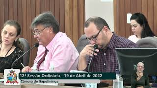 12ª Sessão Ordinária 2022