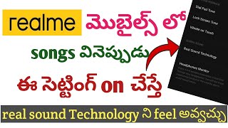 Realme secret setting for realme users || real sound Technology
