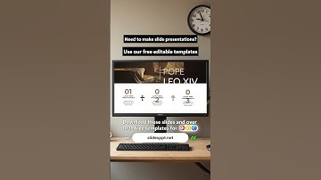 Free Pope Leo XIV Template for PPT, Canva & Google Slides #popeleoxiv  #presentation