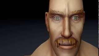 WoW Character Animation Test - Human smile