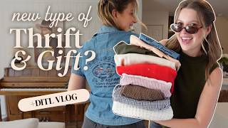 VLOG: day in the life ft a new type of *THRIFT + GIFT* (I curate a thrift haul hehehe)