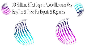 3D Halftone Effect Logo in Adobe Illustrator Very Easy Tips & Tricks For Experts & Beginners