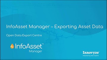 InfoAsset Manager - Exporting data