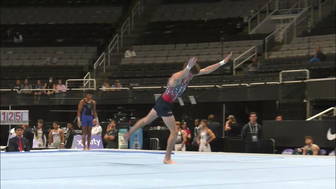 Nathan Roman Floor Exercise 2023 Xfinity U.S. Championships