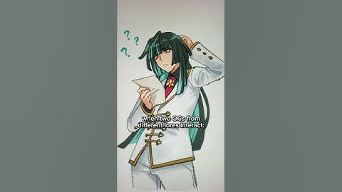 when two unrelated OCs interact with eachother #shorts