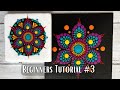 Rainbow dot mandala 12 point tutorial 6  x 6 canvas diy for dotting kit from the dot shop gallery