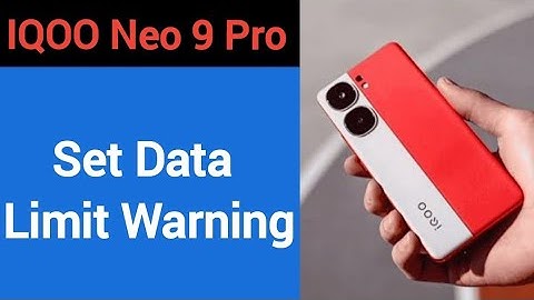 how to set data limit warning,IQOO Neo 9 pro me data limit kaise set karen
