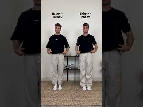 Baggy top + skinny pants OR skinny top + baggy pants? 😱 Who wins? #fashion #menswear