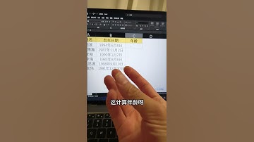 朋友们，根据出生日期计算年龄~ #EXCEL #EXCEL技巧 #办公技巧 #职场 #DATEDIF  #办公技巧 #excel #职场
