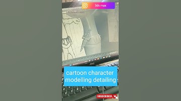 3ds max cartoon character modelling detailing for beginners tutorial shorts rail modified #ritesh3dc