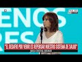 Cristina Kirchner: "Dicen los que saben que tal vez vengan otras pandemias"