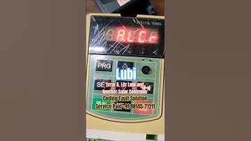 Error A. LCr Lubi and Another Solar Coding Parameter Service paid +91 98145-71211 @DMSSOLAR