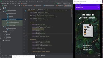 Pemrograman Mobile | Aplikasi Yang Menampilkan Menu Biodata dan Hitung Luas Limas Segi Empat