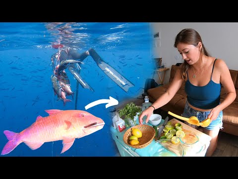 SPEARFISHING Catch and Cook w/ LEGENDS (EPIC CEVICHE)